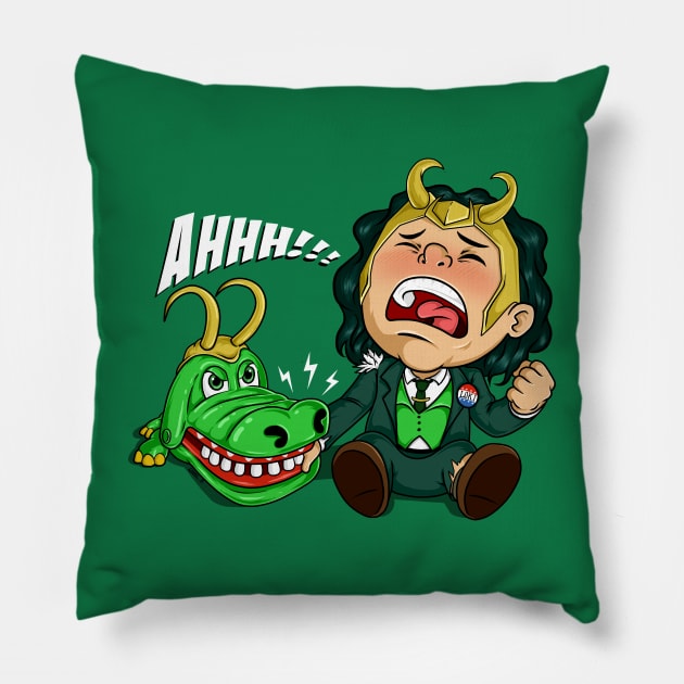 Loki Bite Pillow by sk8rDan