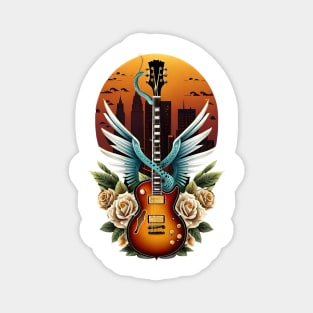 Electric guitar with wings 10 Magnet