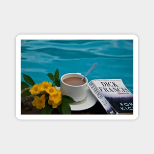 Costa Rica. Coffee at the pool. Magnet