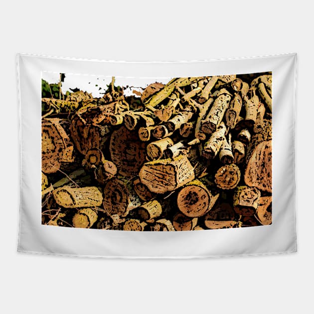 Wood bywhacky Tapestry by bywhacky