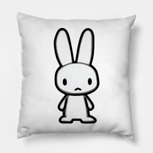 Minimalistic rabbit Pillow