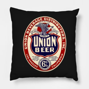 Vintage Californian Beer Label Pillow