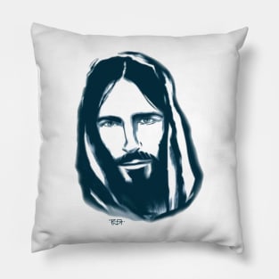 Jesus Christ Face illustration Pillow