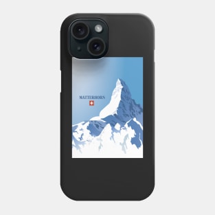 Matterhorn,Zermatt,Switzerland,Ski Poster Phone Case