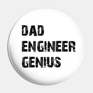 Dad Engineer Genius Pin