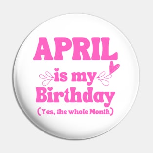 April Birthday Gift Pin