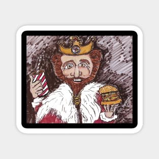 Burger King The King Mascot and a Whopper Meal Magnet