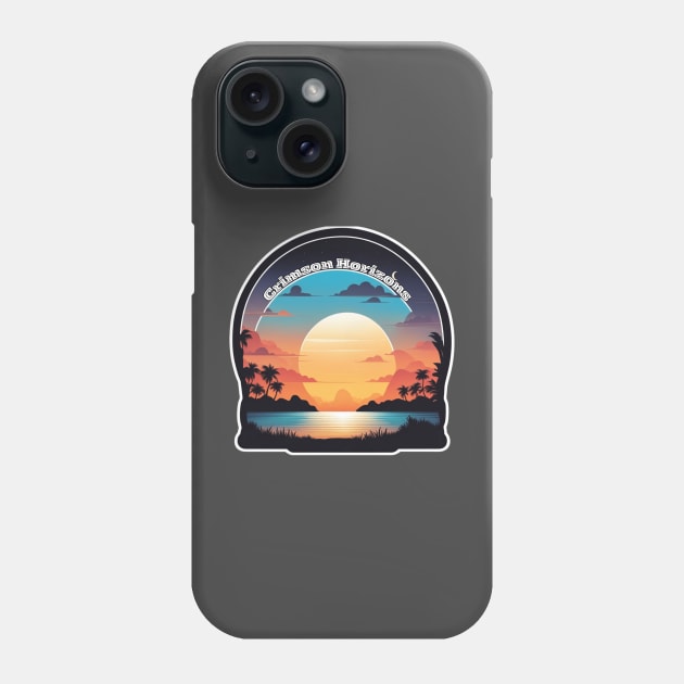 Crimson Horizons Phone Case by abdellahyousra