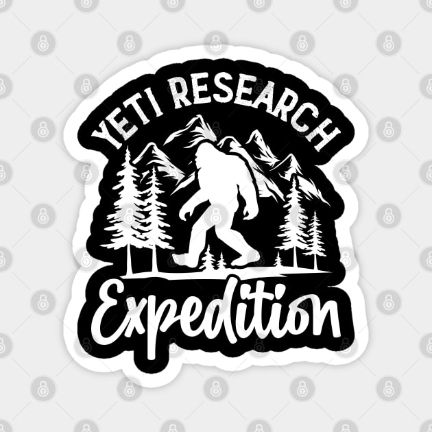 Yeti Bigfoot Research Sasquatch Believer Gifts Magnet by The WYLD Tribe
