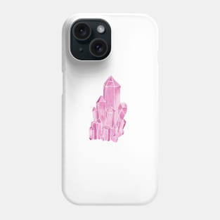 Rose Quartz Watercolor Phone Case