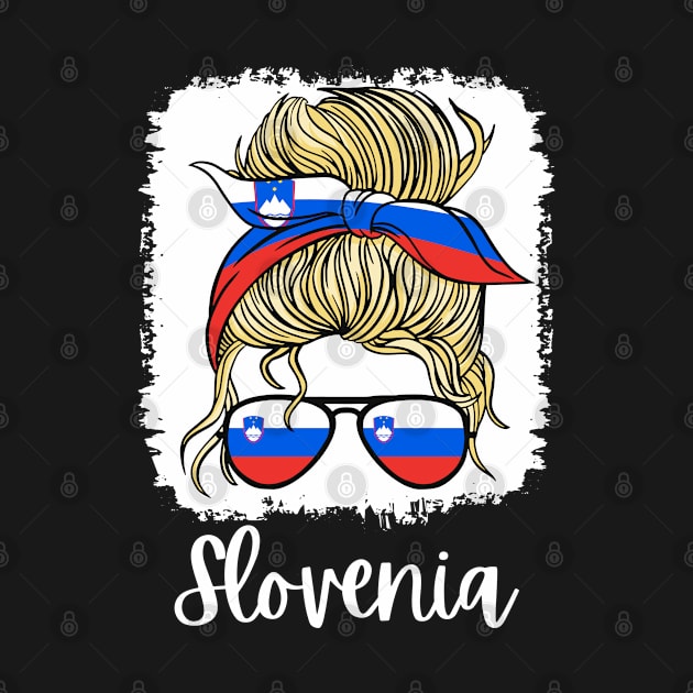 Slovenia Slovenka Flag Girls Slovenian Girl Kids by qwertydesigns