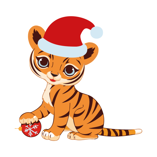 Christmas tiger by RipaDesign