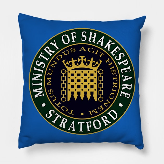 Ministry of Shakespeare Pillow by Lyvershop