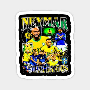 Neymar Brazil Vintage Bootleg Magnet