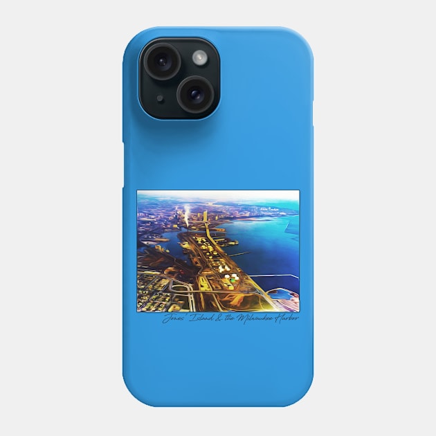 Jones Island Smokestack • Milwaukee, WI Phone Case by The MKE Rhine Maiden