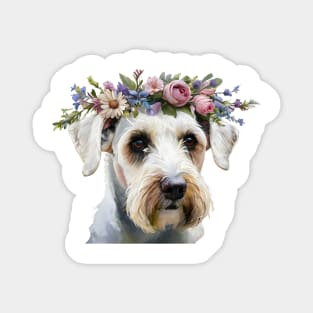 Floral Sealyham Terrier Magnet