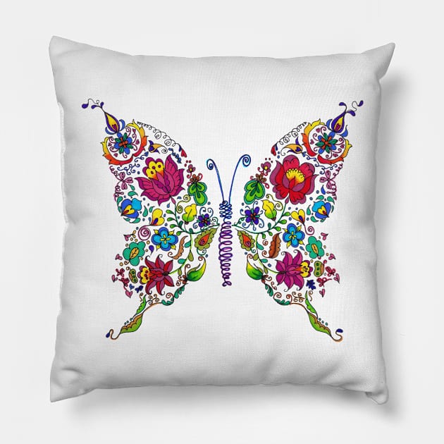 Butterfly Pillow by kasmodiah