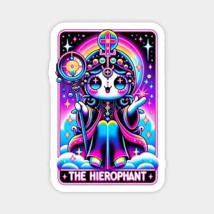 The Hierophant Tarot Card Kawaii Cute Pastel Goth Magnet