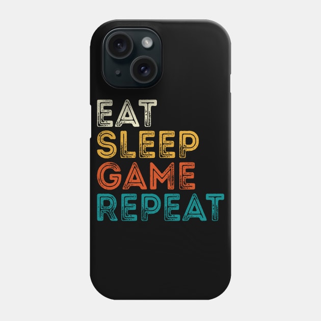 Eat Sleep Game Repeat Phone Case by DragonTees