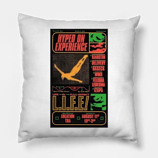 hyped to the vintage rave experience Pillow