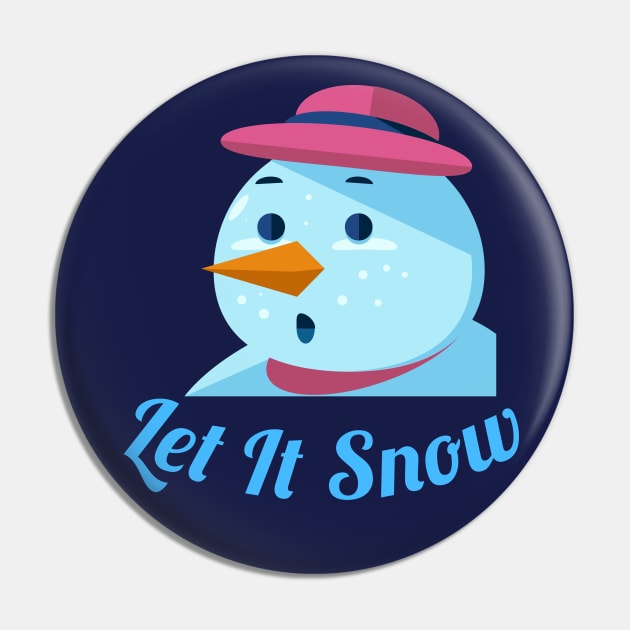 Let It Snow Pin by Courtney's Creations