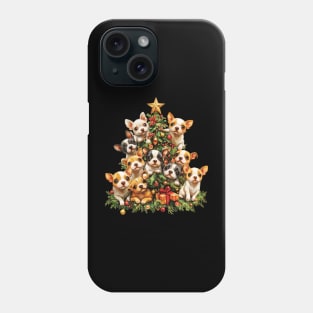 Merry Rat Terrier Dog Christmas Phone Case