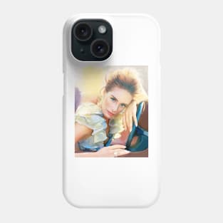 The girl with blue eyes Phone Case