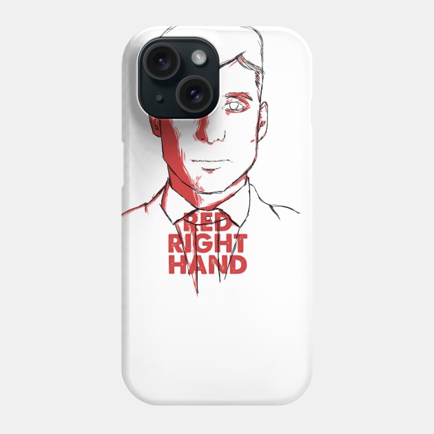 Red Right Hand Phone Case by skeletonplace