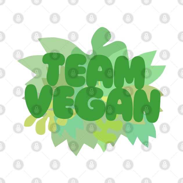 TEAM VEGAN / Awesome original typography design by DankFutura