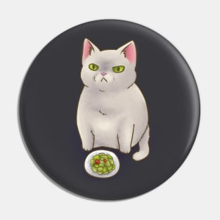 Angy Salad Cat Pin