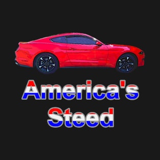 America's Steed - Red T-Shirt