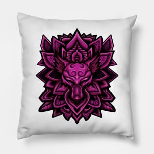 Mandala Kitsune Pillow