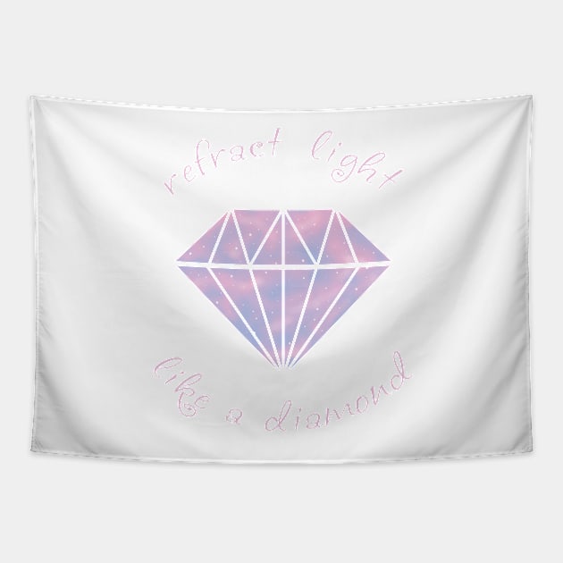 Refract Light Like a Diamond - Pastel Cotton Candy Tapestry by TotalGeekage