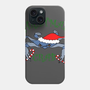 Funny Christmas Crab Maryland Blue Crab Phone Case