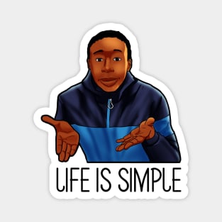 khaby lame life is simple Magnet