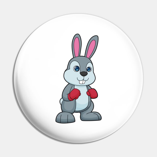 Rabbit Boxing Boxer Boxing gloves Pin by Markus Schnabel