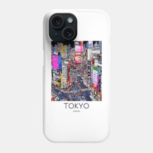 A Pop Art Travel Print of Tokyo Japan Phone Case