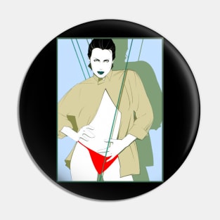 Pop Lady Patrick Nagel 1980 Pin