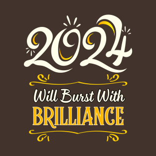 Bursting Brilliance: 2024 Design T-Shirt
