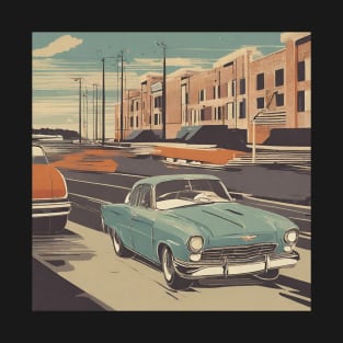 retro car street old money T-Shirt