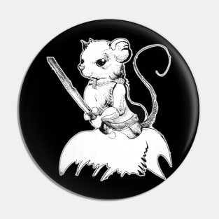 Warrior mouse ink drawing 17/11/23 - medieval fantasy inspired art and designs Pin