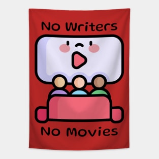 No Writers No Movies Kawaii Movie Theater Tapestry