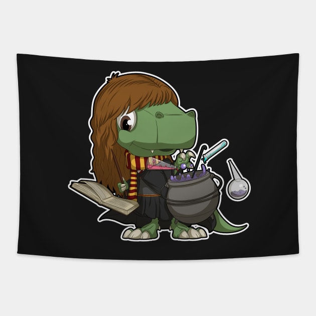 Dino potion maker Tapestry by DinoTropolis