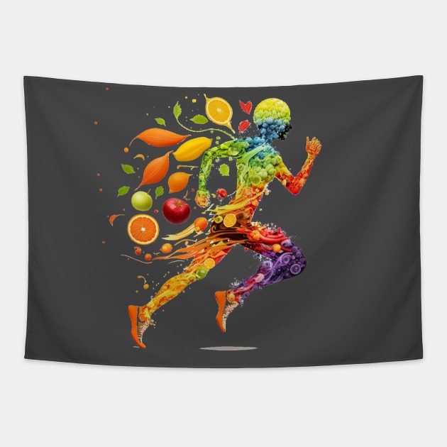 Nutrition and Physical Activity- healthy body Tapestry by Shop-Arts