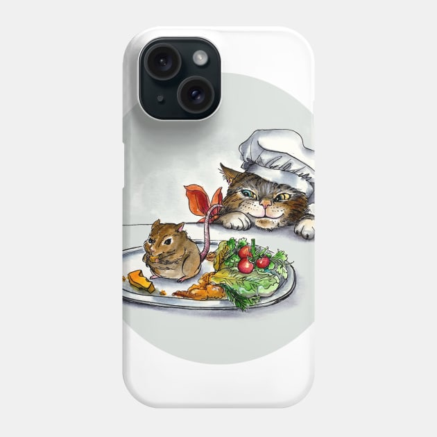 What's For Dinner? Phone Case by sketchcadet