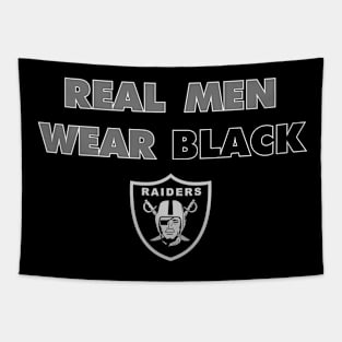 Raiders "Real Men Wear Black" Tapestry