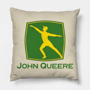 John Queere Faux Embroidery Effect Pillow