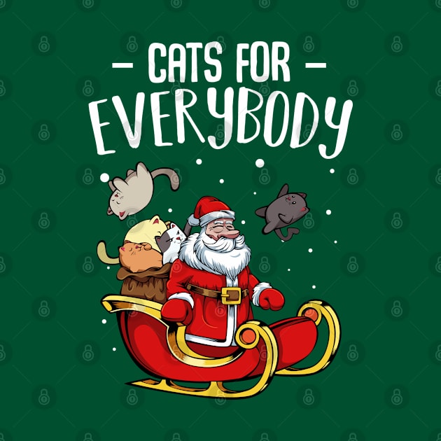 Cat - Cats For Everybody - Funny Christmas Santa Claus by Lumio Gifts