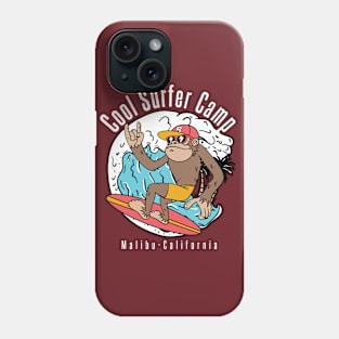 Cool surfer camp Malibu Phone Case