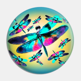 Dragon Flies Pin